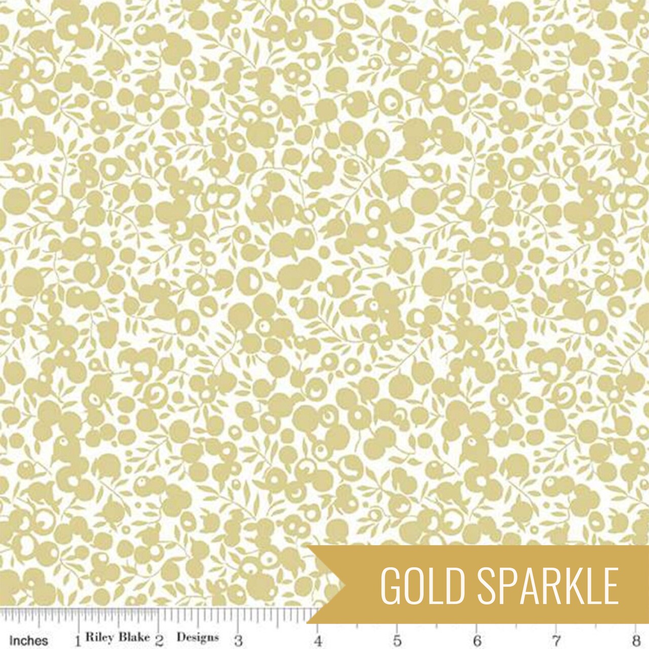 Wiltshire Shadow in Gold Sparkle (04775755b) | Wiltshire Shadow | Liberty Fabrics | Riley Blake